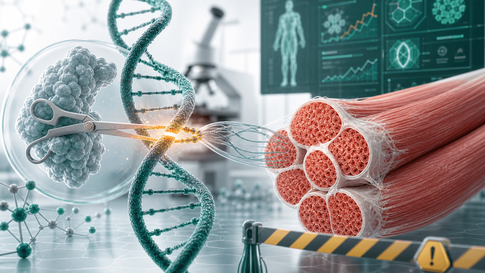 CRISPR and Myostatin: Gene Editing, Muscle Growth, and Bodybuilding Claims cover
