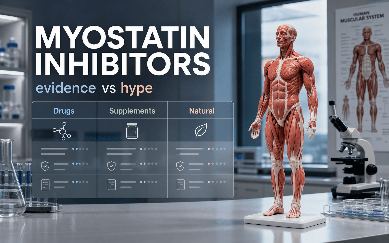 Myostatin Inhibitors: Drugs, Supplements, Natural Options, and Evidence cover