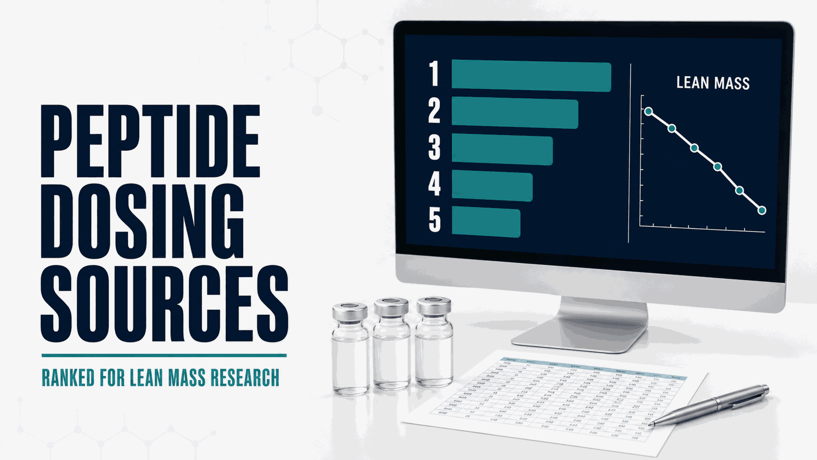 Best Peptide Dosing Sources for Lean-Mass Research: 5 Ranked article visual