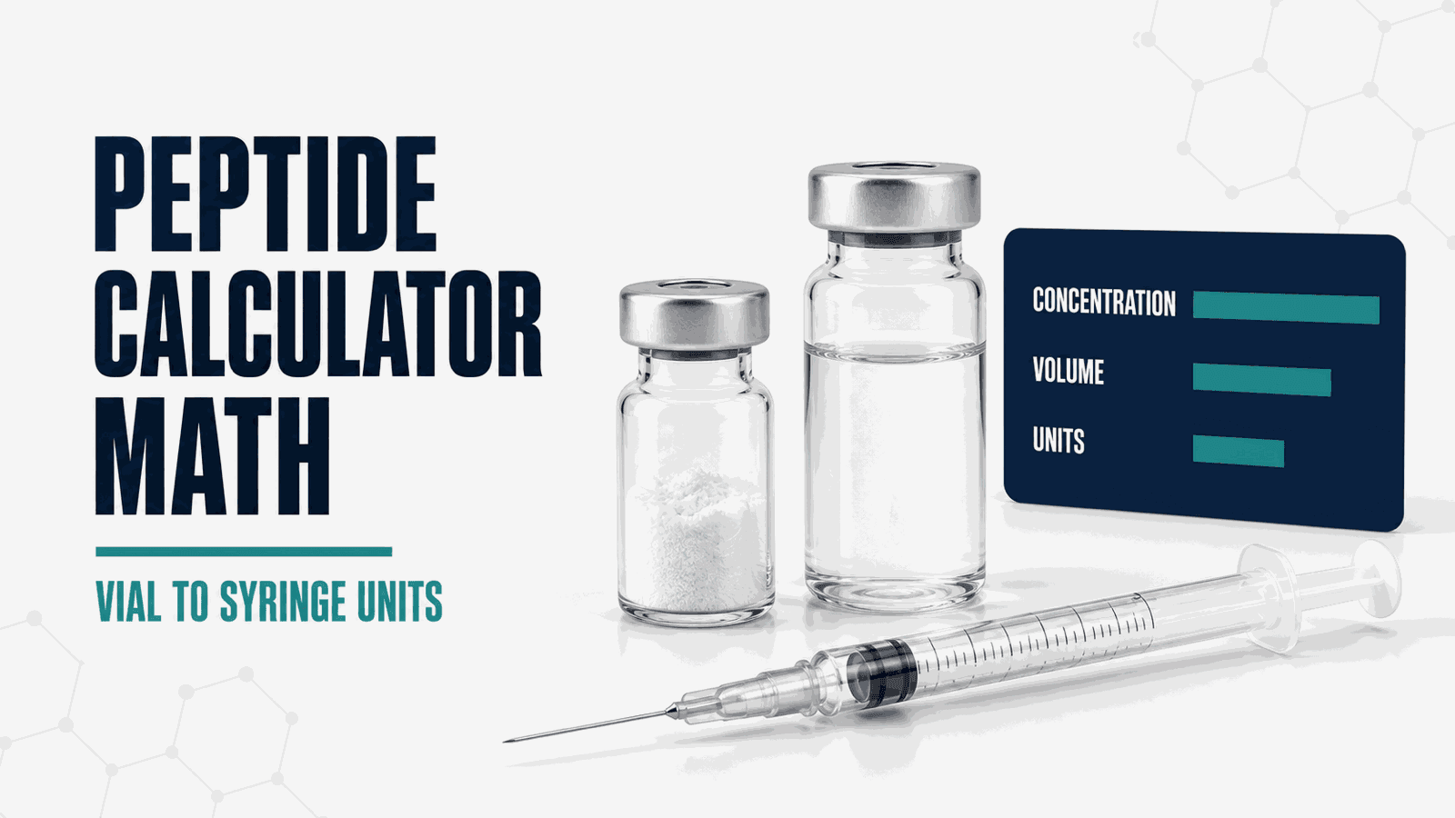 Peptide Calculator Math: Converting a Lean-Mass Dose Into Syringe Units article visual